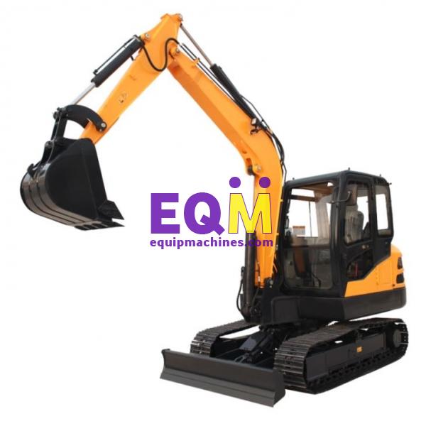 Construction Backhoe Loader with Integral Frame Chassis