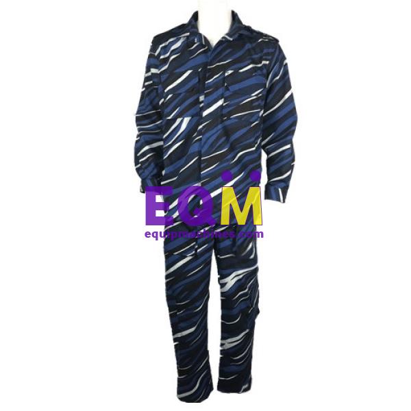 Navy Blue Camouflage Military Uniform